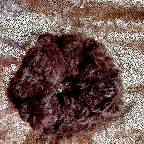 Minky Chocolate Crushed Marble Hair Scrunchie Handmade - Picture 1 of 2